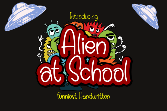 Alien at School: A Playful Display Font for Modern Web Design