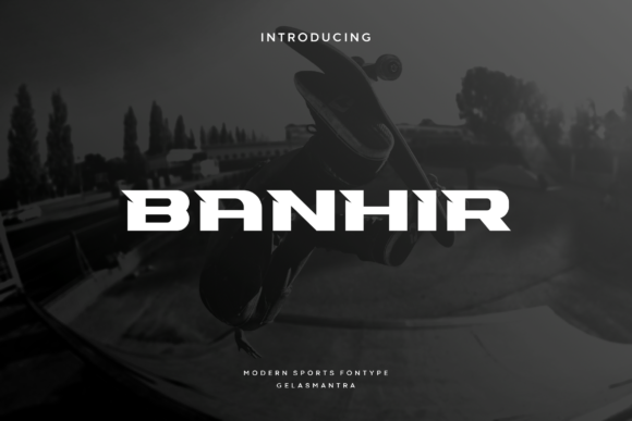 Banhir: A Bold Display Font for Crafters and Product Designers