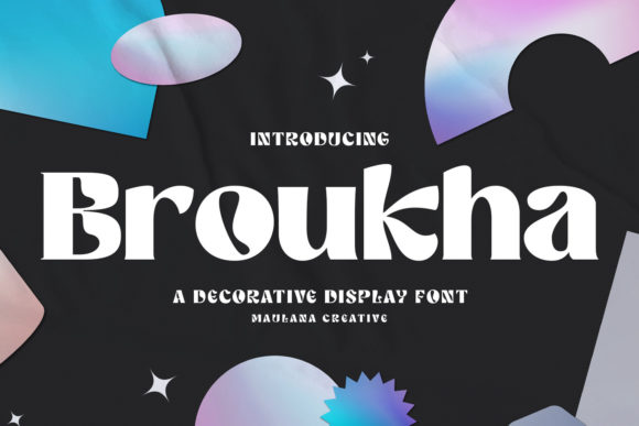Broukha: A Bold Display Font for Modern Web and Digital Design