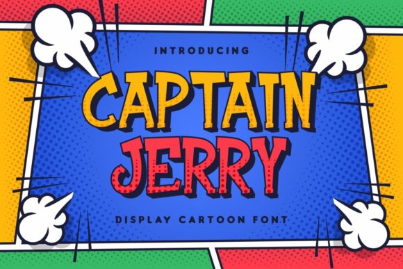 Captain Jerry: A Fun Display Font for Bold Editorial Designs