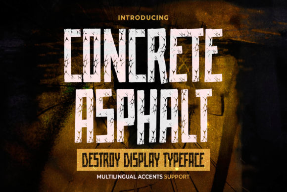 Concrete Asphalt: A Bold Display Font for Unique Web Design Projects