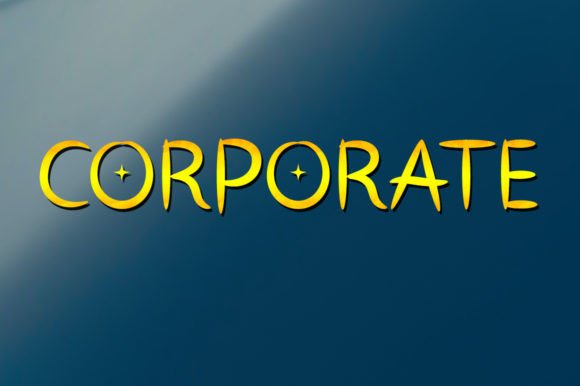 Corporate: A Display Font That Elevates Small Business Branding