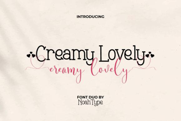 Creamy Lovely: A Chic Display Font for Modern Web Design