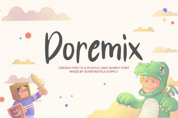 Doremix: A Casual Display Font for Modern Web and Brand Design