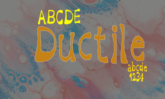 Ductile: A Bold Display Font That Adds Metallic Style to Branding Projects