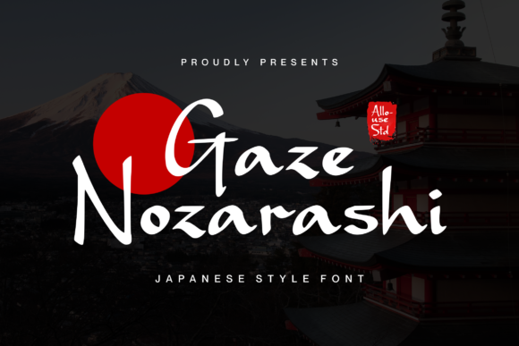 Gaze Nozarashi: A Japanese-Inspired Display Font for Crafters and Makers