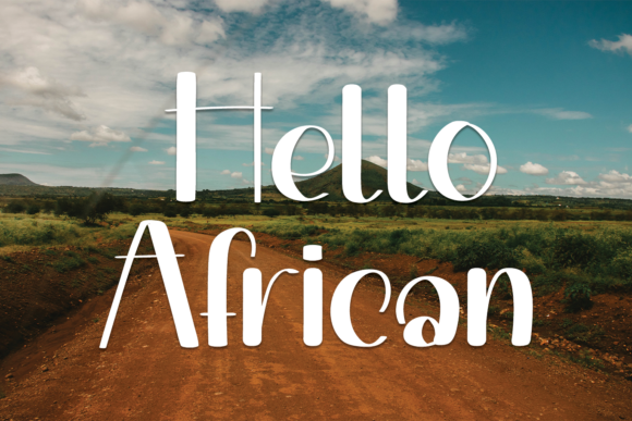 Hello African: A Display Font That Turns Campaigns into Visual Stories