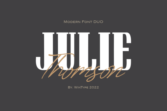 Julie Thomson: A Chic Display Font for Handmade Labels, Invitations & More