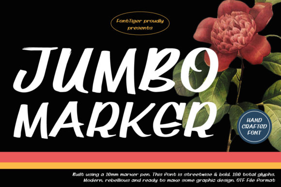 Jumbo Marker: A Bold Display Font for Handmade Business and Creative Projects
