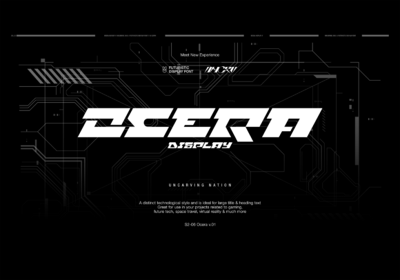 Ocera: A Modern Display Font for Bold Branding and Web Design