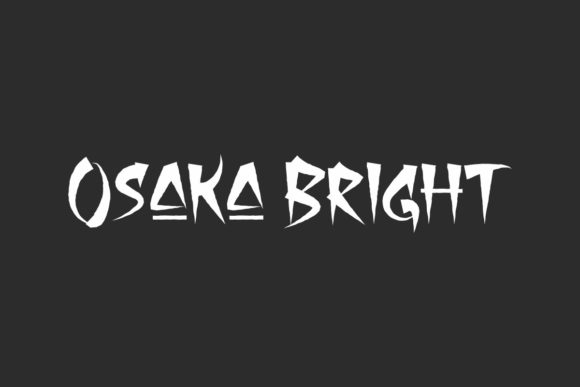 Osaka Bright: A Vibrant Display Font for Crafters and Product Designers