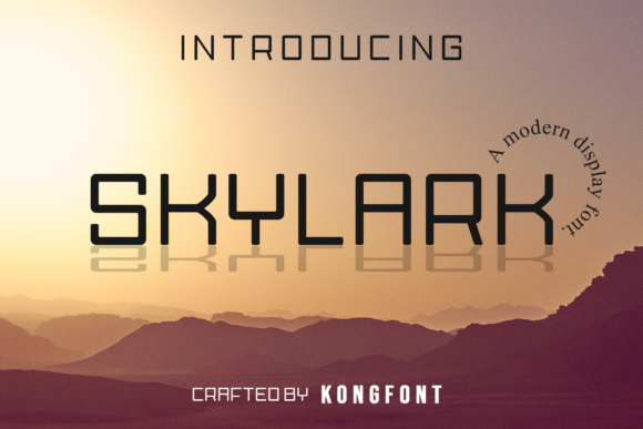 Skylark: A Modern Display Font for Web Design and Digital Branding