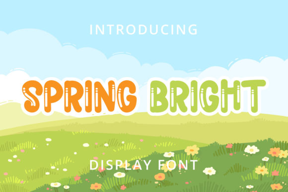 Spring Bright Font: A Bold Display Typeface for Vibrant Editorial Design