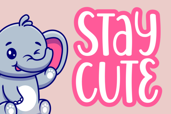 Stay Cute: The Display Font That Elevates Your Digital Marketing Aesthetic