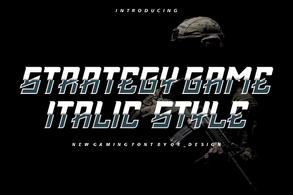 Strategy Game: A Bold Display Font for Modern Editorial Design