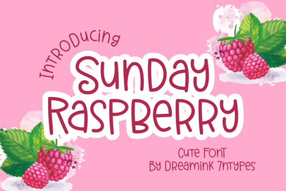 Sunday Raspberry: A Charming Display Font for Editorial Design