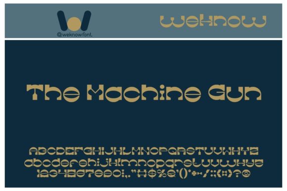 The Machine Gun Font: A Bold Display Typeface for Striking Brand Identities