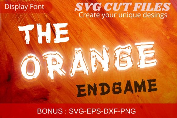 The Orange Endgame: A Bold Display Font for Real Branding Projects