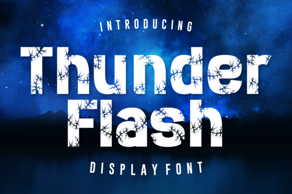 Thunder Flash: A Dynamic Display Font for Modern Editorial Design