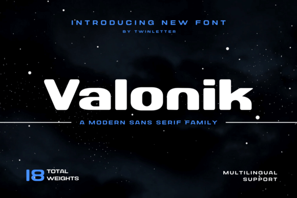 Valonik: A Bold Display Font for Modern Web and Digital Design