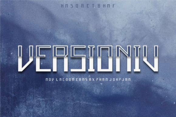 Versioniv: A Bold Display Font for Impactful Branding Projects