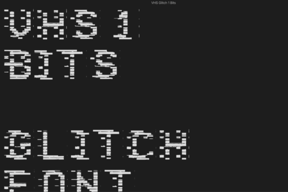 VHS 1 Bits: A Futuristic Font for Modern Branding
