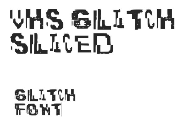 VHS Glitch 3 Sliced: A Designer’s Take on This Edgy Display Font